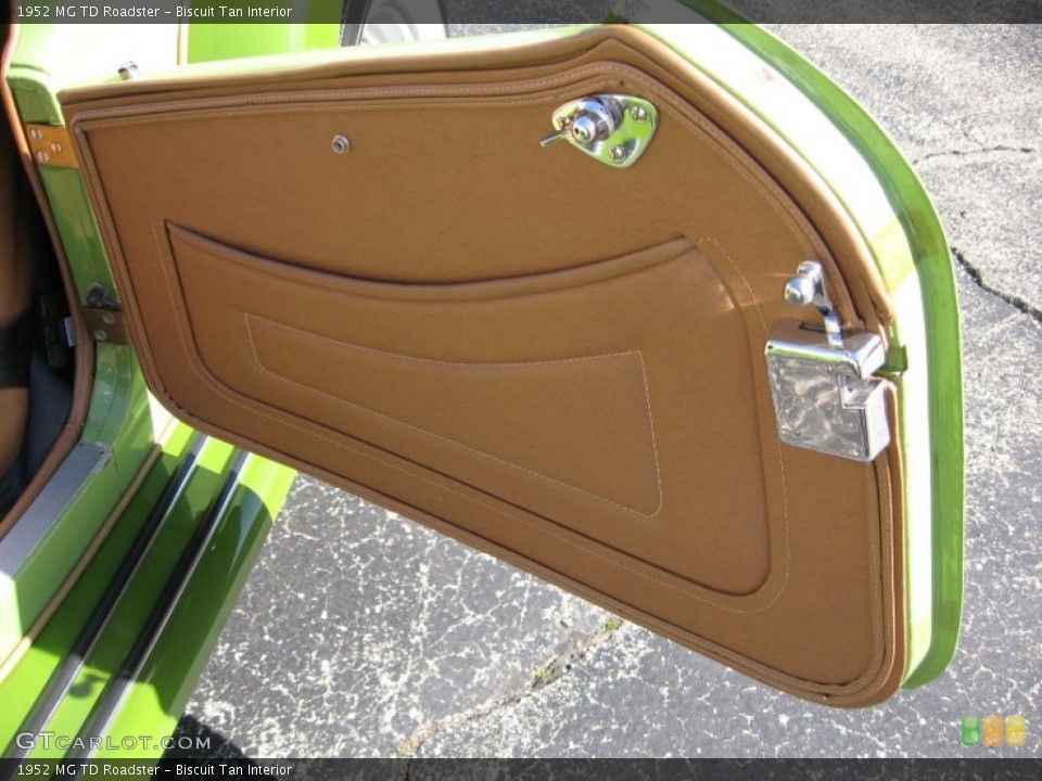 Biscuit Tan Interior Door Panel for the 1952 MG TD Roadster #72449463