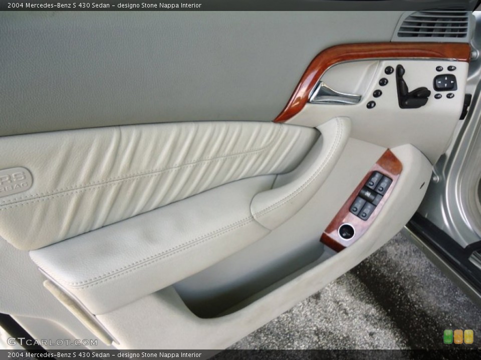 designo Stone Nappa Interior Door Panel for the 2004 Mercedes-Benz S 430 Sedan #72450286