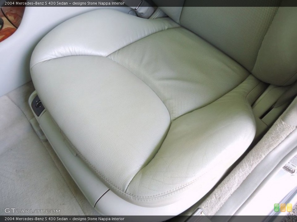 designo Stone Nappa Interior Front Seat for the 2004 Mercedes-Benz S 430 Sedan #72450351