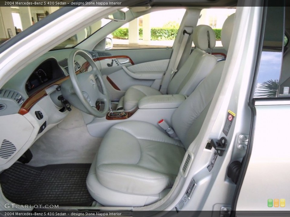 designo Stone Nappa Interior Photo for the 2004 Mercedes-Benz S 430 Sedan #72450405