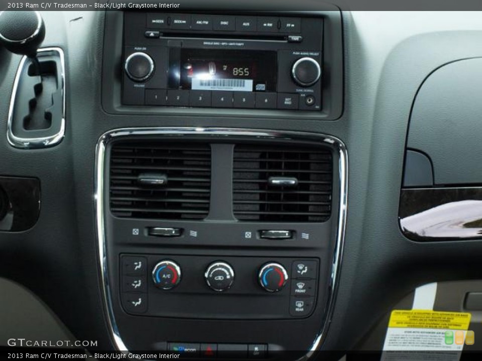Black/Light Graystone Interior Controls for the 2013 Ram C/V Tradesman #72450491