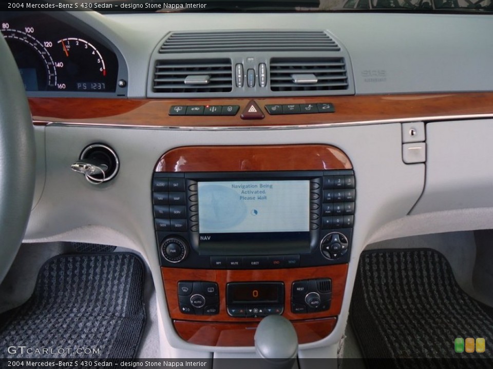 designo Stone Nappa Interior Controls for the 2004 Mercedes-Benz S 430 Sedan #72450913