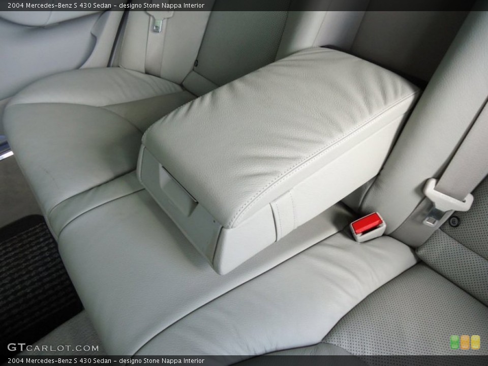 designo Stone Nappa Interior Rear Seat for the 2004 Mercedes-Benz S 430 Sedan #72451066