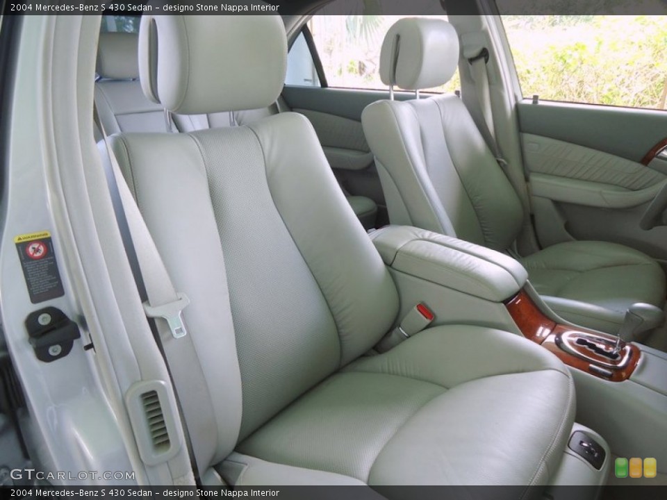 designo Stone Nappa Interior Front Seat for the 2004 Mercedes-Benz S 430 Sedan #72451147
