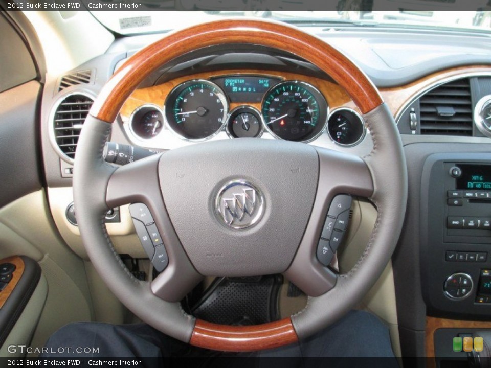 Cashmere Interior Steering Wheel for the 2012 Buick Enclave FWD #72451555