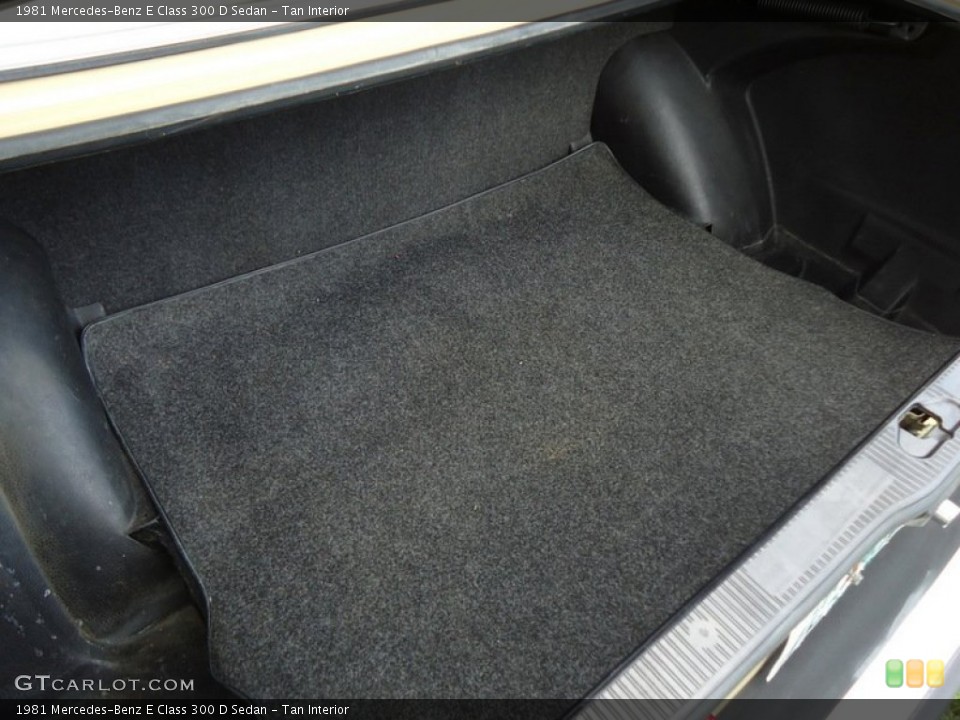 Tan Interior Trunk for the 1981 Mercedes-Benz E Class 300 D Sedan #72452044