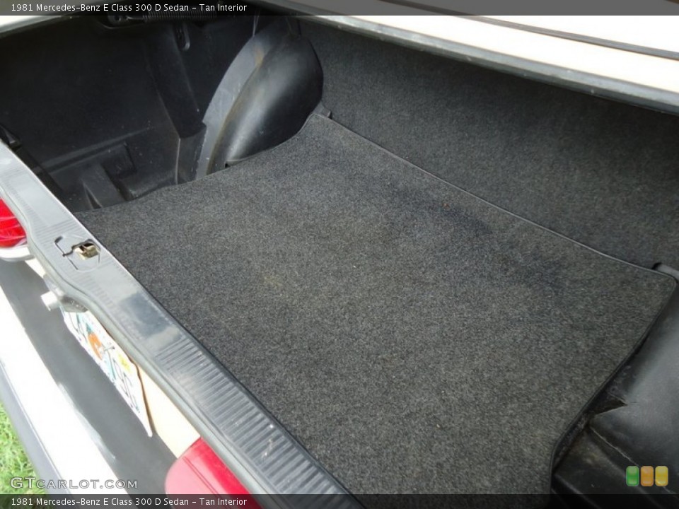 Tan Interior Trunk for the 1981 Mercedes-Benz E Class 300 D Sedan #72452065