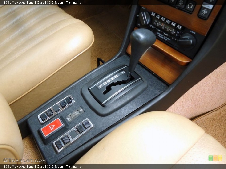 Tan Interior Transmission for the 1981 Mercedes-Benz E Class 300 D Sedan #72452280