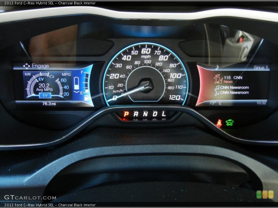 Charcoal Black Interior Gauges for the 2013 Ford C-Max Hybrid SEL #72452420