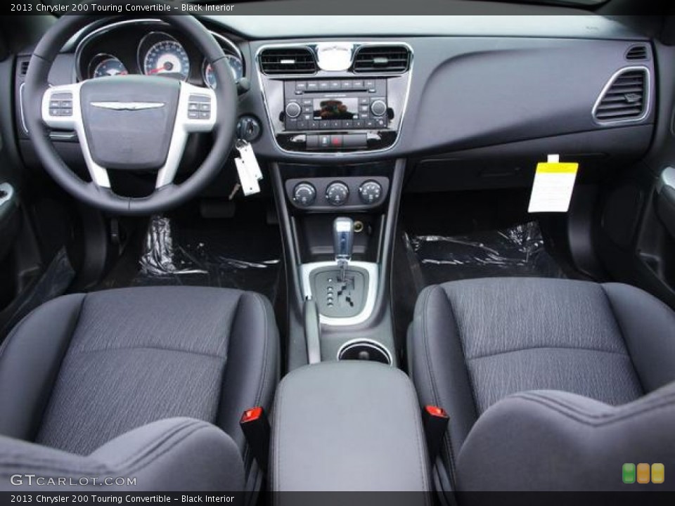 Black Interior Dashboard for the 2013 Chrysler 200 Touring Convertible #72452615