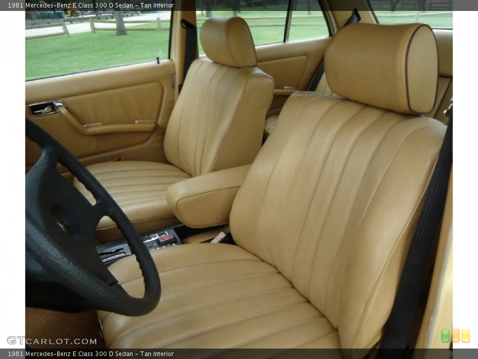 Tan Interior Front Seat for the 1981 Mercedes-Benz E Class 300 D Sedan #72452642