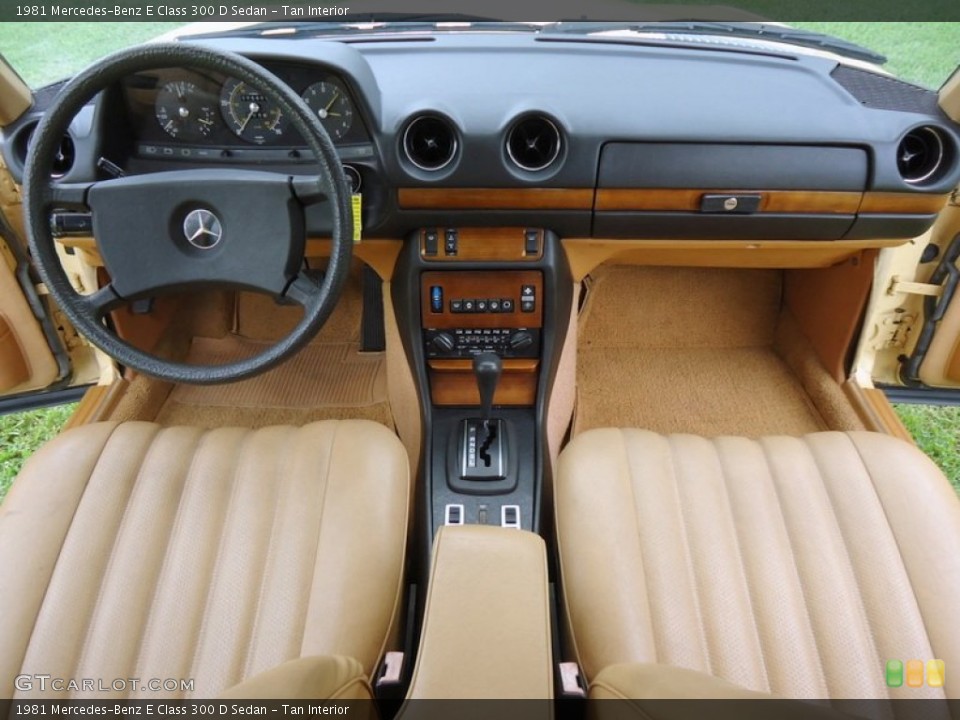 Tan Interior Dashboard for the 1981 Mercedes-Benz E Class 300 D Sedan #72452744