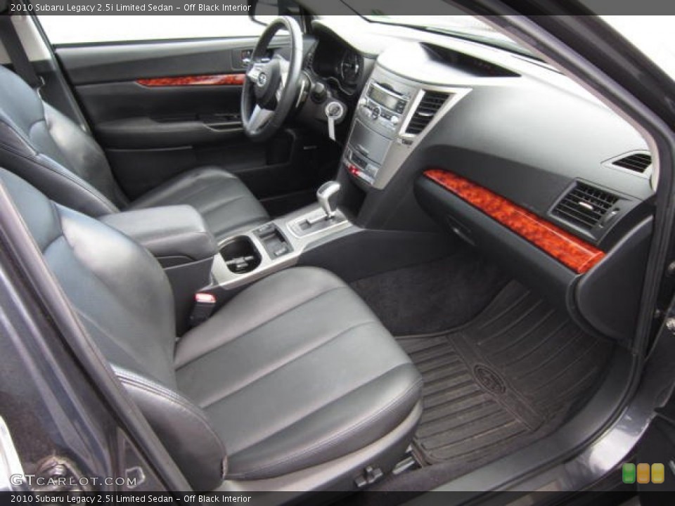 Off Black Interior Photo for the 2010 Subaru Legacy 2.5i Limited Sedan #72452993