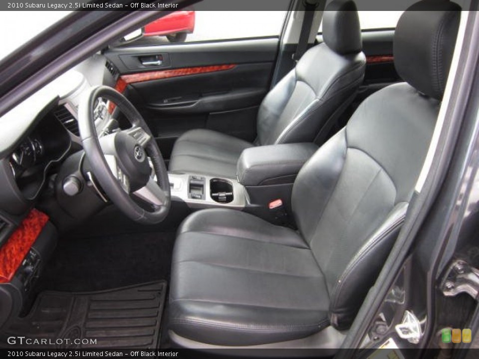 Off Black Interior Photo for the 2010 Subaru Legacy 2.5i Limited Sedan #72453059