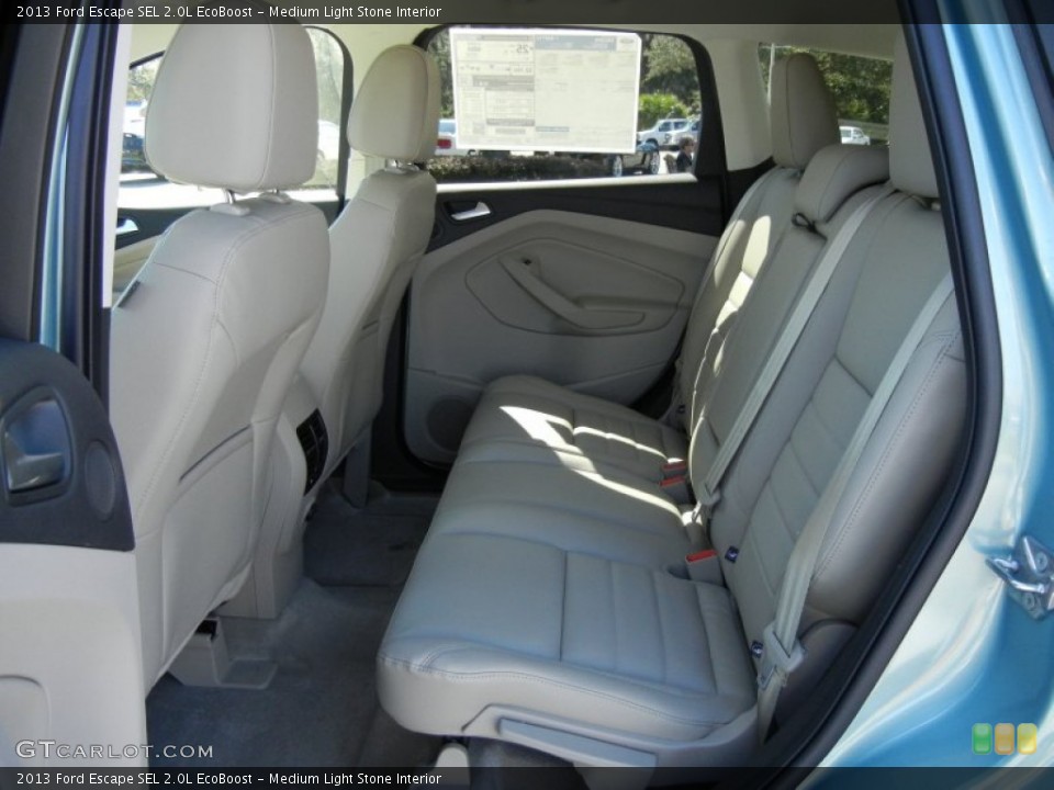 Medium Light Stone Interior Rear Seat for the 2013 Ford Escape SEL 2.0L EcoBoost #72454272