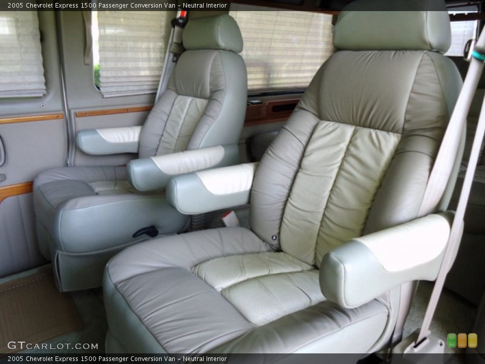 Neutral Interior Rear Seat for the 2005 Chevrolet Express 1500 Passenger Conversion Van #72454440