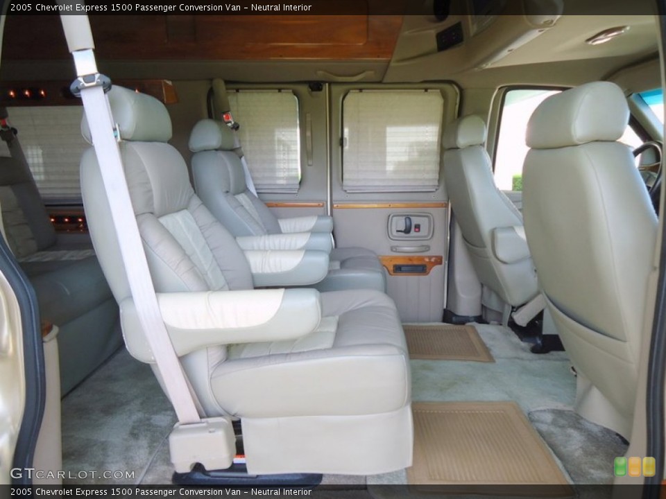 Neutral Interior Rear Seat for the 2005 Chevrolet Express 1500 Passenger Conversion Van #72454986