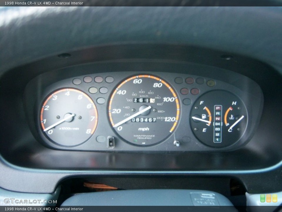 Charcoal Interior Gauges for the 1998 Honda CR-V LX 4WD #72455745