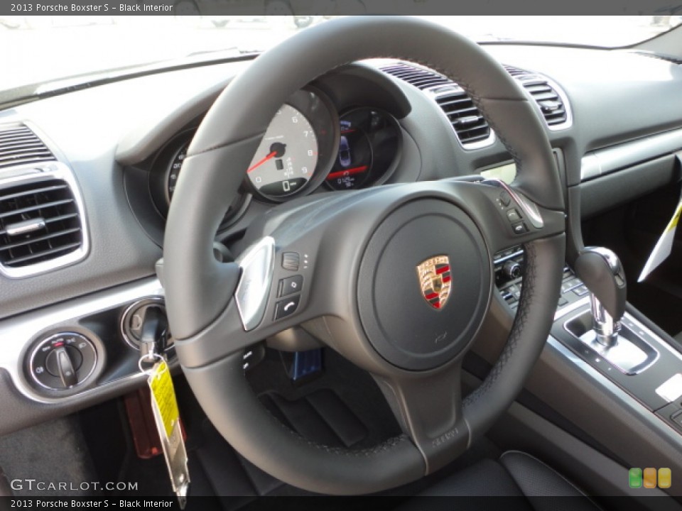 Black Interior Steering Wheel for the 2013 Porsche Boxster S #72455769