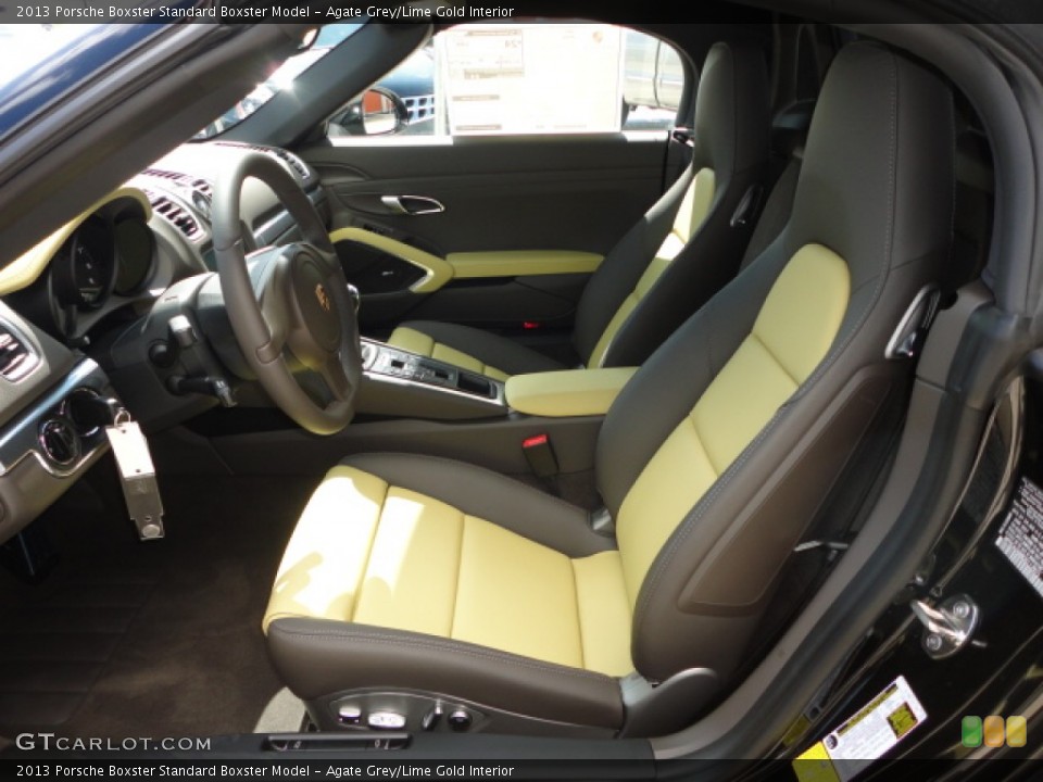 Agate Grey/Lime Gold Interior Photo for the 2013 Porsche Boxster  #72456344