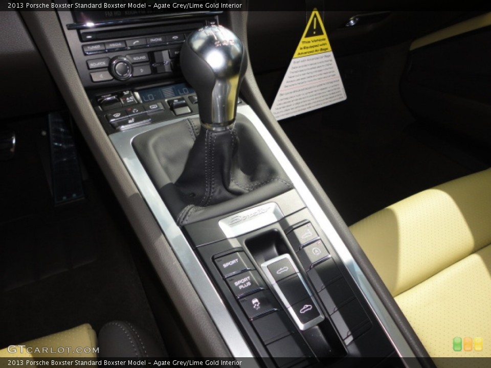 Agate Grey/Lime Gold Interior Transmission for the 2013 Porsche Boxster  #72456408