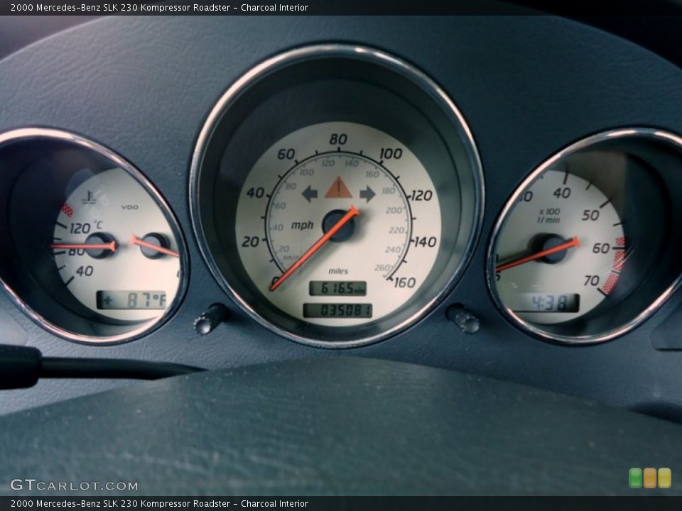 Charcoal Interior Gauges for the 2000 Mercedes-Benz SLK 230 Kompressor Roadster #72456560