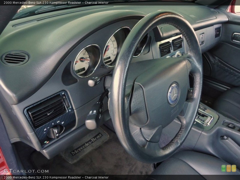 Charcoal Interior Steering Wheel for the 2000 Mercedes-Benz SLK 230 Kompressor Roadster #72456717