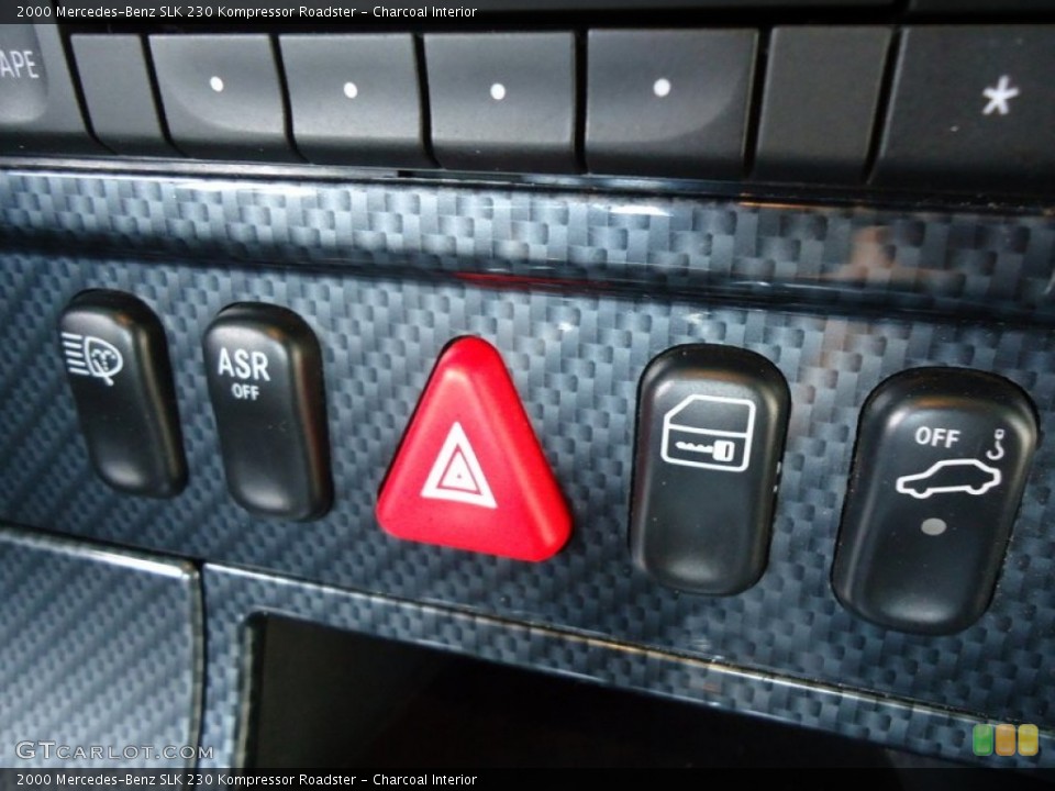 Charcoal Interior Controls for the 2000 Mercedes-Benz SLK 230 Kompressor Roadster #72456906