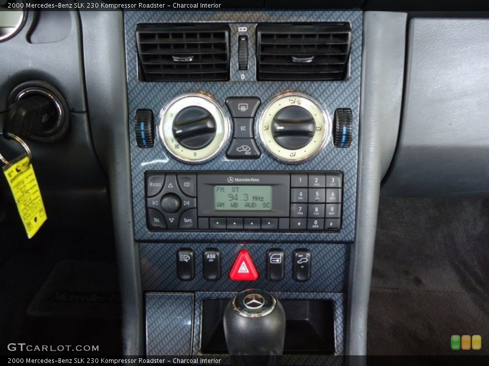 Charcoal Interior Controls for the 2000 Mercedes-Benz SLK 230 Kompressor Roadster #72456924
