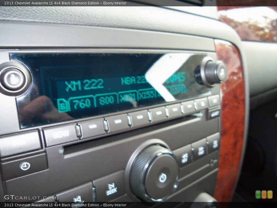 Ebony Interior Audio System for the 2013 Chevrolet Avalanche LS 4x4 Black Diamond Edition #72457386