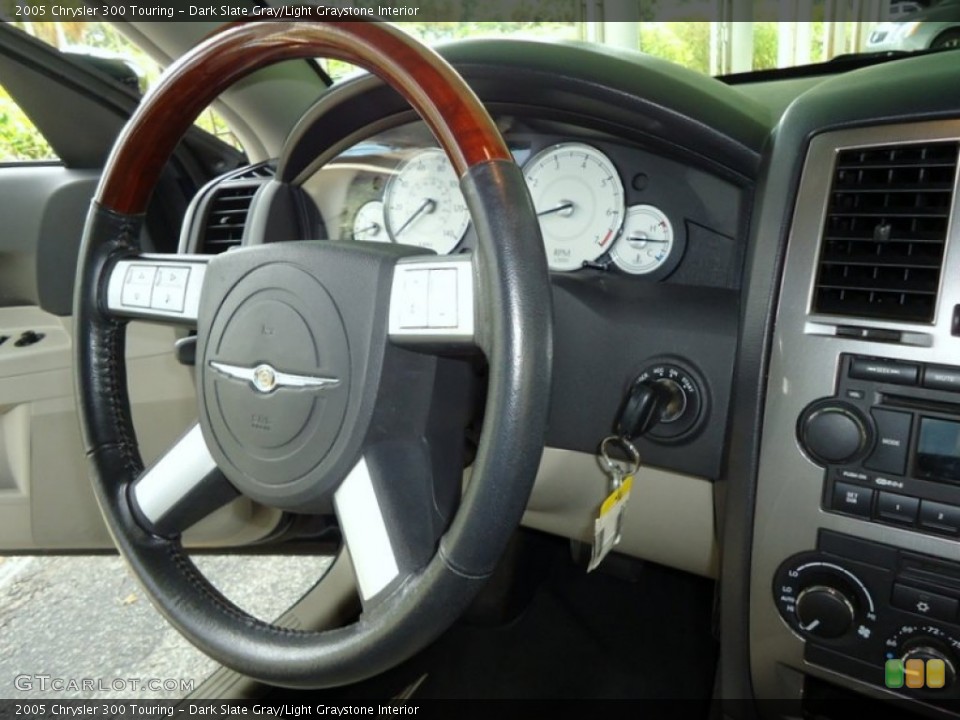 Dark Slate Gray/Light Graystone Interior Steering Wheel for the 2005 Chrysler 300 Touring #72457922