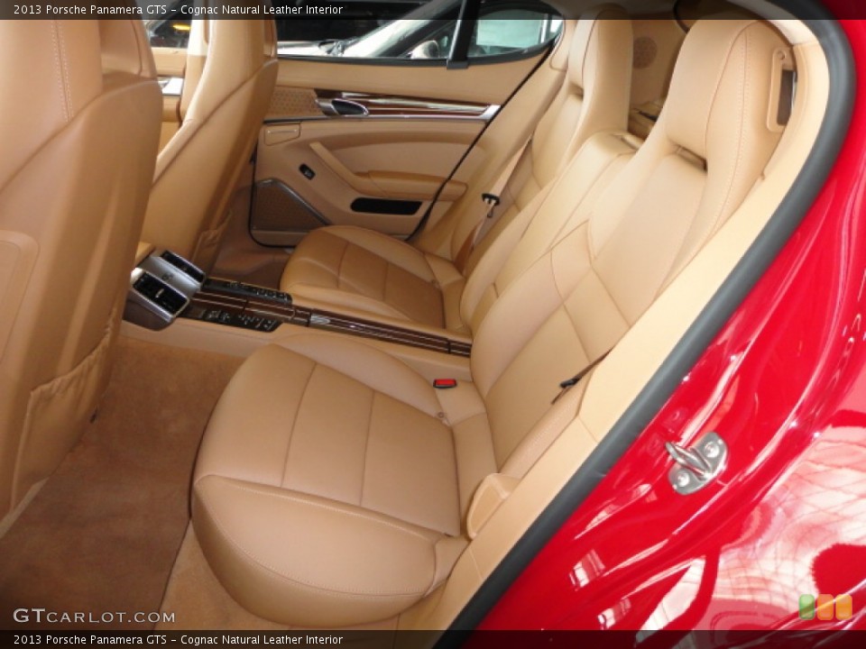 Cognac Natural Leather Interior Rear Seat for the 2013 Porsche Panamera GTS #72458466
