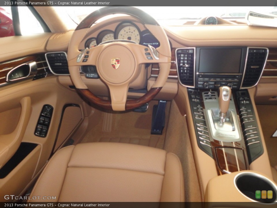 Cognac Natural Leather Interior Dashboard for the 2013 Porsche Panamera GTS #72458483