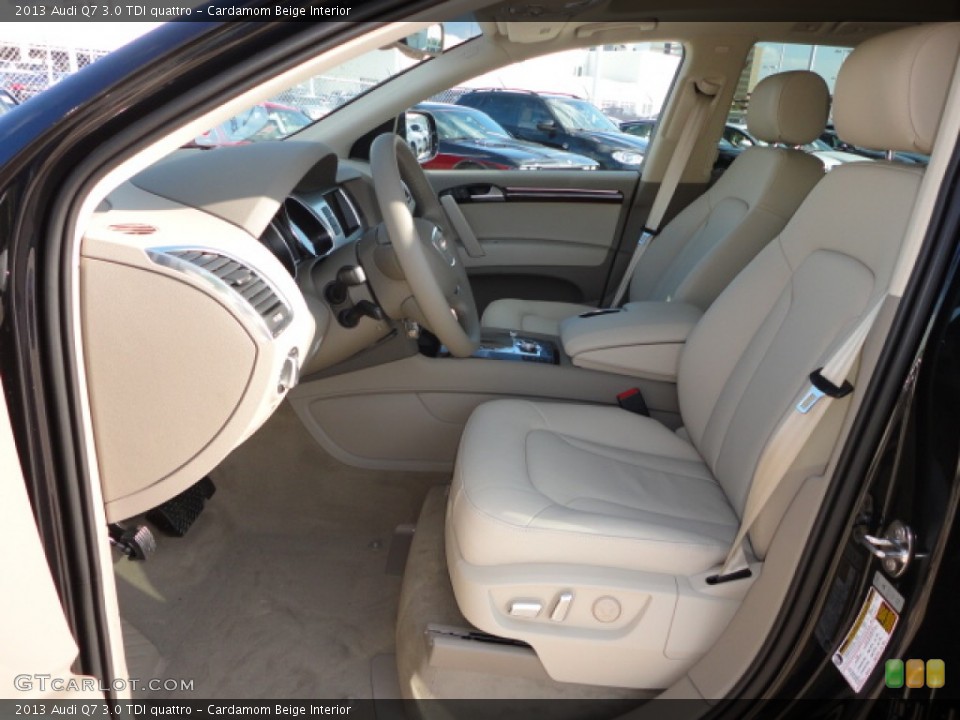 Cardamom Beige Interior Front Seat for the 2013 Audi Q7 3.0 TDI quattro #72458643