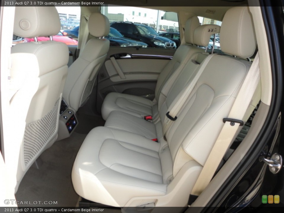 Cardamom Beige Interior Rear Seat for the 2013 Audi Q7 3.0 TDI quattro #72458673