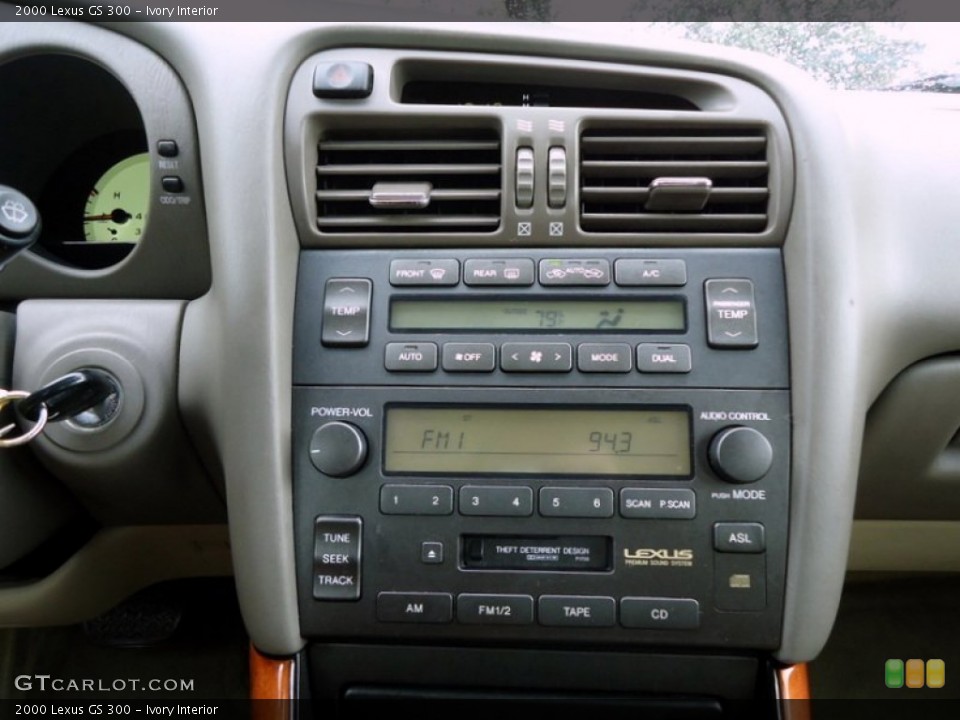 Ivory Interior Controls for the 2000 Lexus GS 300 #72459188