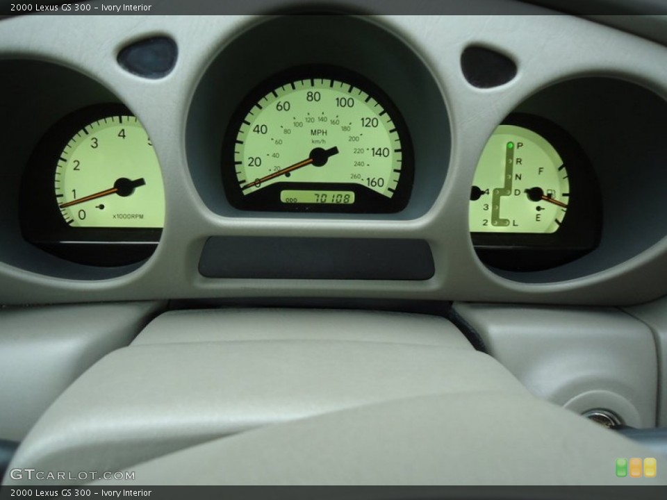 Ivory Interior Gauges for the 2000 Lexus GS 300 #72459203