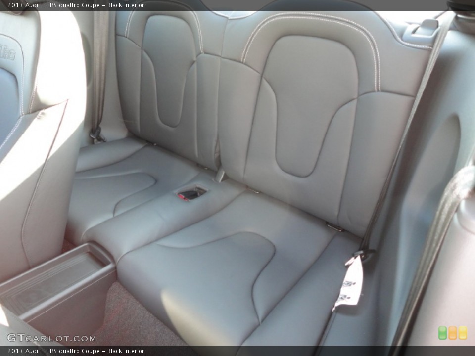 Black Interior Rear Seat for the 2013 Audi TT RS quattro Coupe #72459314
