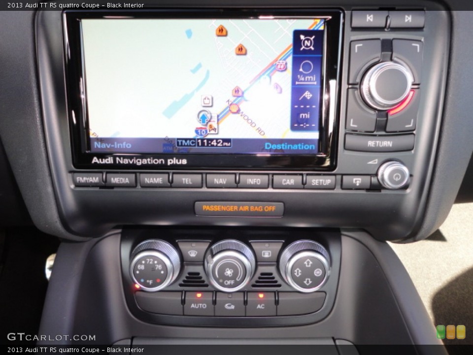 Black Interior Navigation for the 2013 Audi TT RS quattro Coupe #72459365