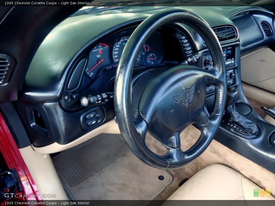 Light Oak Interior Steering Wheel for the 1999 Chevrolet Corvette Coupe #72460815