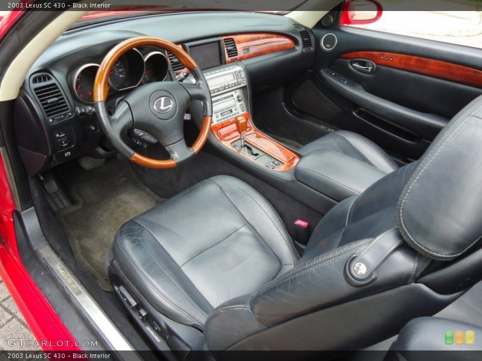 Black 2003 Lexus SC Interiors