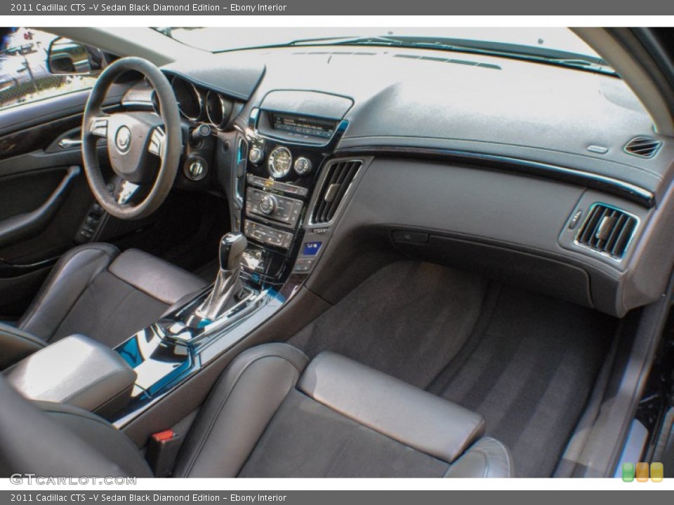 Ebony Interior Dashboard for the 2011 Cadillac CTS -V Sedan Black Diamond Edition #72461150