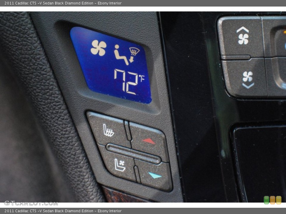 Ebony Interior Controls for the 2011 Cadillac CTS -V Sedan Black Diamond Edition #72461331