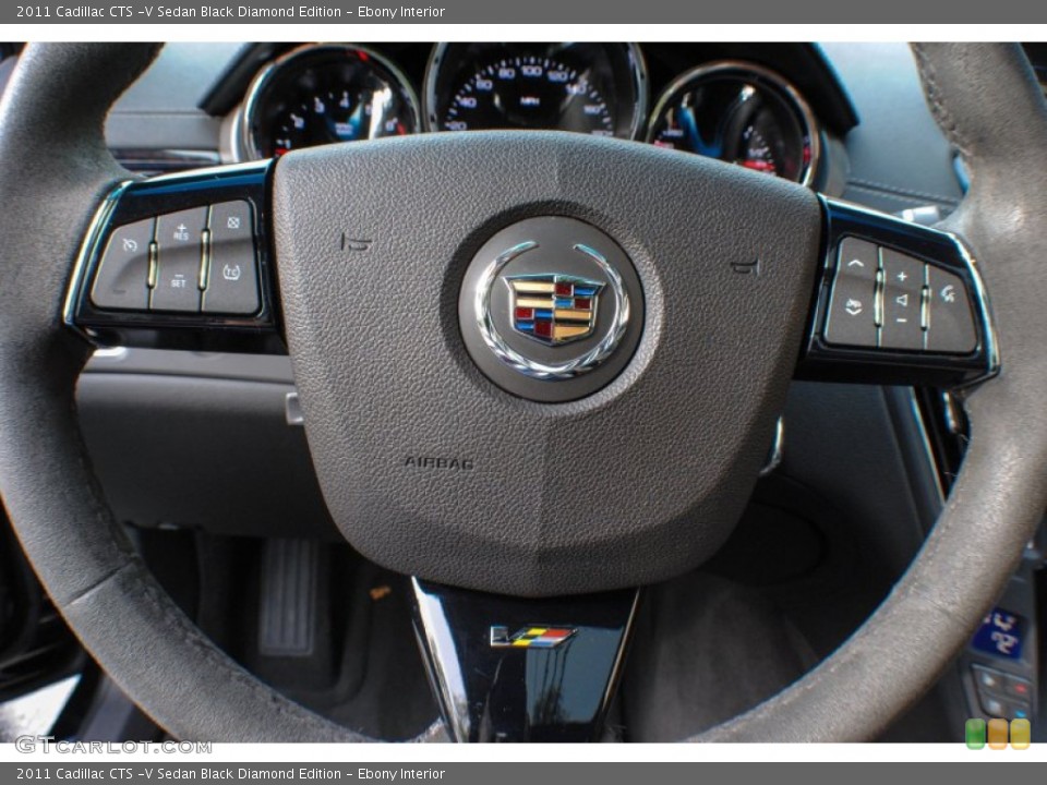 Ebony Interior Controls for the 2011 Cadillac CTS -V Sedan Black Diamond Edition #72461343