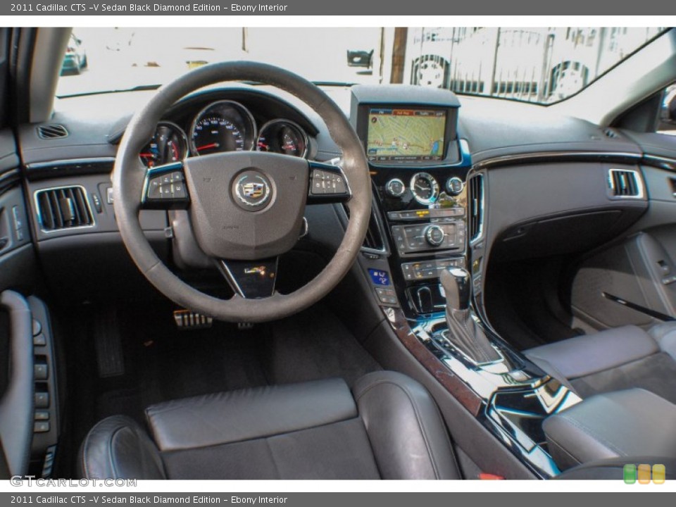 Ebony Interior Dashboard for the 2011 Cadillac CTS -V Sedan Black Diamond Edition #72461358