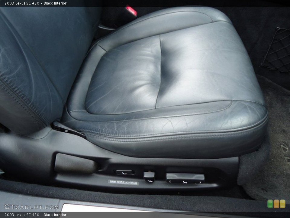 Black Interior Front Seat for the 2003 Lexus SC 430 #72461691