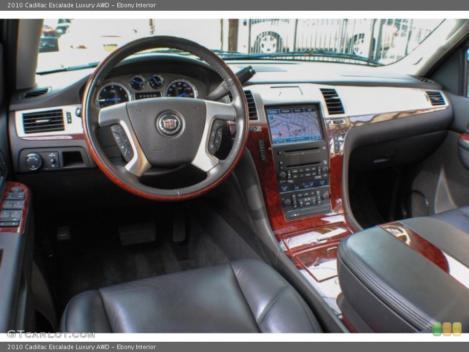 Ebony Interior Dashboard for the 2010 Cadillac Escalade Luxury AWD #72461728