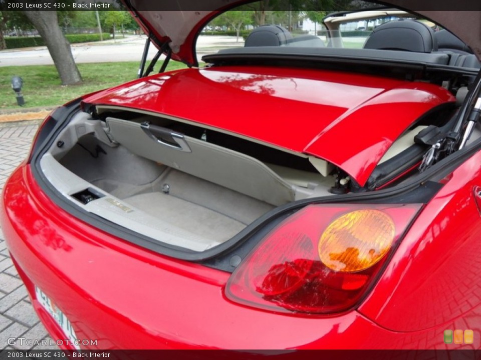Black Interior Trunk for the 2003 Lexus SC 430 #72461922