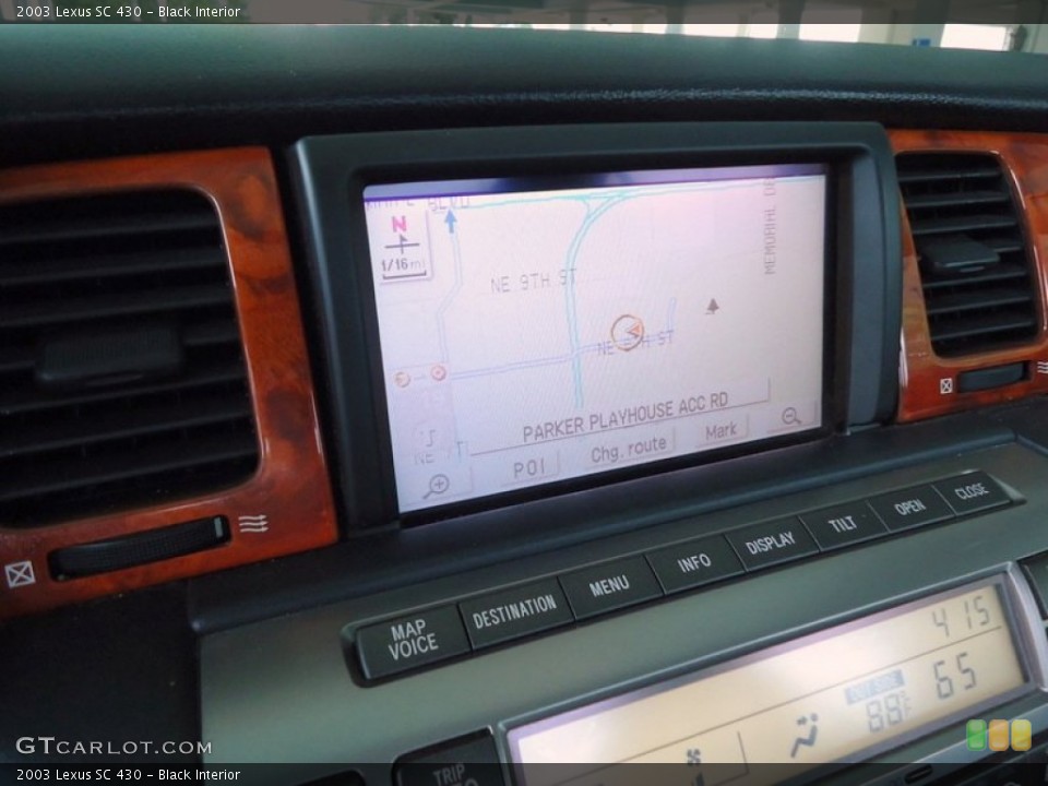 Black Interior Navigation for the 2003 Lexus SC 430 #72461991