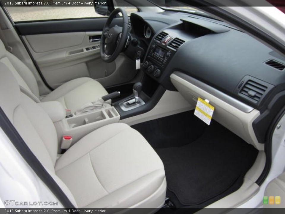 Ivory Interior Photo for the 2013 Subaru Impreza 2.0i Premium 4 Door #72462457